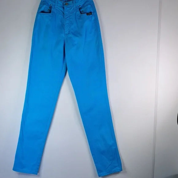 Rockies Robin Egg Blue High-Rise Western Jeans Waist 26" Inseam 37 - Picture 6 of 16